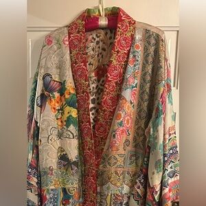 Johnny Was XL Ltd. Edition Designer Kimono. Fabulous Fabrics & Terrific Trims!